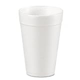 Dart® Drink Foam Cups, 32 Ounces, White, 20 Bags of 25 Per Carton