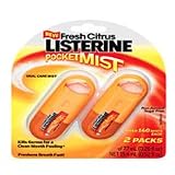 Listerine Fresh Citrus Pocket Mist For Oral Care Mouth Cleanse - 2 ea