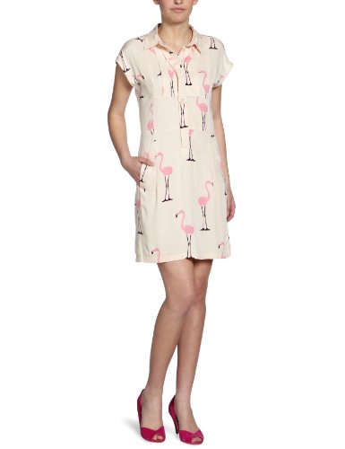 VERO MODA Damen Kleid (knielang), 10077220 Miami Short Dress, Gr. 42, Mehrfarbig (IVORY CR Preisvergleich