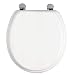 Allibert - Abattant wc de toilette blanc en bois massif 2,9 kg