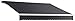 Awntech 20-Feet Galveston Semi-Cassette Manual Retractable Awning, 120-Inch Projection, Gun