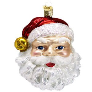 #!Cheap Jingle Bell Santa Ornament