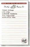 Dorothy Shopping List Notepad