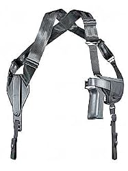 Uncle Mike's Law Enforcement Kodra Nylon Sidekick Cross-Harness Shoulder Holster (Size 0, Ambidextrous)