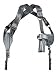 Uncle Mike's Law Enforcement Kodra Nylon Sidekick Cross-Harness Shoulder Holster (Size 0, Ambidextrous)