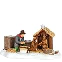 Department 56 New England Village Setting Up The Nativity