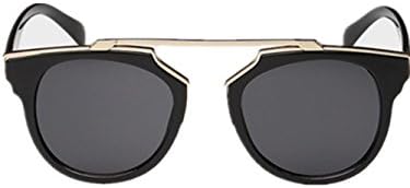 Women Film Star Retro Wayfarer Black Frame Sunglasses Cateye Mirror Sun Glasses