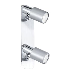 Eglo 88378A Sines, Chrome, 2-Light Track Light Fixture by Eglo
