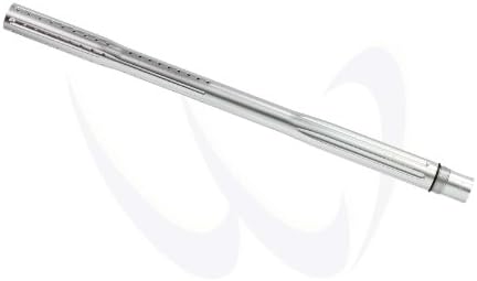 WaveToGo 16" Tactical Aluminum Paintball Barrel Autococker Thread Fits Azodin Kaos Blitz Empire Mini Proto Gun - Silver