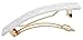 France Luxe Classic Rectangle Barrette - Flake White