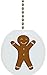 Gingerbread Man Solid CERAMIC Fan Pull