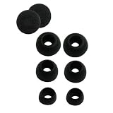 Ersatz Pad Tips Aufsaetze Set fuer Headset Sony Ericsson HBH-IV835 HPM-70 - schwarz