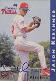 Jason Kershner, Clearwater Phillies - Phillies Affiliate Autographed Card