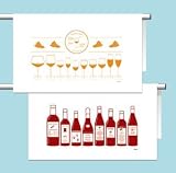 Wine Kitchen Towel Set - 100% Cotton