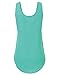 JJ Perfection Women's Plain Scoop Neck Woven Tank Top