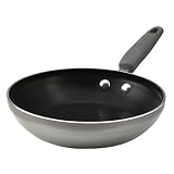 Silverstone by Farberware Culinary Colors 8-Inch Open Skillet, Silver