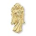 The Perfect 14K Yellow Gold Angel with Harp Pin - 14X6MM