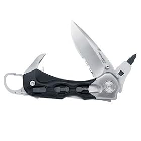 Leatherman 830516 K503X Lockback Folding Knife With Partially Serrated Edge and 7Piece Bit... by Leatherman
