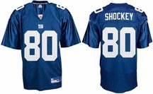 Jeremy Shockey New York Giants #80 Replica Reebok NFL Football Jersey (Blue)