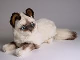 Birman Kitten, Lying Down - Lifelike Plush|One Size - 12 inches