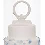 Traditional Celtic Claddaugh Irish Wedding Cake Topper