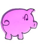 Beautiful Cookies Organic Party Favors-Pig Organic Cookies Cookies, 10 Cookies