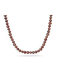 Sterling silver 8-8.5 MM Freshwater Cultured Pearl Strand, 20"