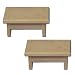 2 Kids 1 (One) Step Stool Unfinished Wood Pine Han
