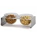 Glass and Stainless Steel 1.5l 2 bowl set by mono
