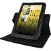 evecase Iconia Tab A510 360 Degree Rotating Folio Leather Cover Case with Built-in Stand - Black for Acer Iconia Tab A510 10.1-Inch Android TouchScreen Tablet