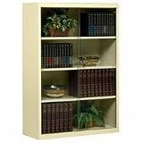 4 Shelf Bookcase, w/Glass Doors, 52High, Putty-RECYCLED (TNN352GLPY);