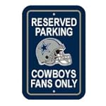 Dallas Cowboys Parking Sign $10.95