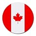 Canada Flag Round Mouse Pad