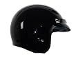 Raptor Open Face Helmet (Gloss Black, X-Large)