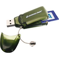 IOGEAR Pocket Card Reader- Hi-Speed USB 2.0 Memory Card Reader / Writer (SD/ MMC Memory Cards) Supports 8GB Capacity (GFR212SD)