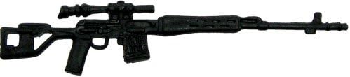 GI Joe 3 3/4 Inch LOOSE Action Figure Accessory Black Sniper Rifle