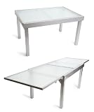 Gr. Glas-Ausziehtisch MILANO rechteckig 135/270 x 90 cm - (26308-219)