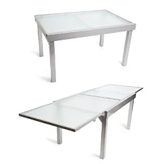 Gr. Glas-Ausziehtisch MILANO rechteckig 135/270 x 90 cm - (26308-219)