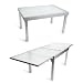 Gr. Glas-Ausziehtisch MILANO rechteckig 135/270 x 90 cm - (26308-219)