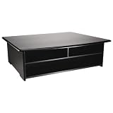 Rolodex 82431 Wood Tones Printer Stand, 21W X 18D, Black