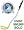 Assist Weighted Golf Swing Trainer, left, 3LB