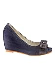 Produkt-Bild: STYLISCHER TEXTIL PEEPTOE VON KILLAH BLAU NEU