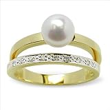 Noble Japanese Akoya Cultured Pearl Ring