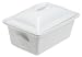 Pillivuyt Oblong Terrine with Lid, 8.75 x 6.25 inch, White