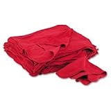 Red Shop Towels, Cloth, 14 x 15, 50/pack