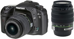 Pentax K10D with 18-55mm & 50-200mm 10.2-megapixel Digital SLR 2-lens Camera Kit