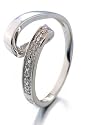 Bague Femme Argent Fin - 925/1000 Diamant Taille 58