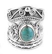 Wide Sterling Silver...