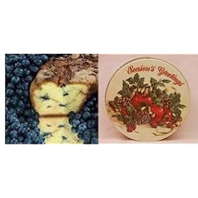 New England Blueberry 8" Coffee Cake (Season's Greetings Gift Tin)