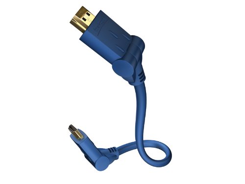 In-akustik Premium HDMI Kabel mit Ethernet und 2 Winkelstecker +/-90&deg; 5,0 m Preisvergleich